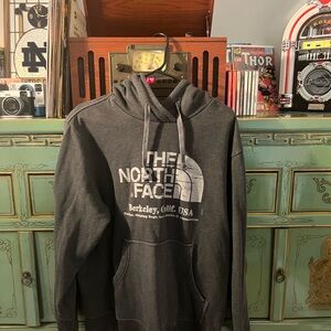 The North Face Gray Sweater with Iconic Logo